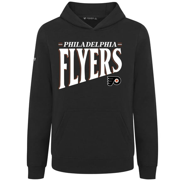 Youth Levelwear  Black Philadelphia Flyers Jr Podium Tally Pullover Hoodie