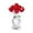 Red, variant on Rose Crystal Flower Figurine With Vase Glass Rose Gift For Women, Wife, Girlfriend, Mom, Mother'S Day, Birthday, Wedding Anniversary, Home Desktop Decoration
