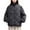 Black, variant on Winter Jackets For Women Waffle Plaid Jacket Lightweight Solid Color Warm Thermal Long Sleeves Winter Fashion Comfortable Outerwear Coat Water-Resistant Daily Essentials