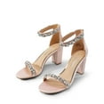 thumbnail image 5 of DREAM PAIRS Women’s Low Chunk Heel Pump Sandals – Stylish Dressy Shoes for Work, Parties, and Everyday Wear, 5 of 5