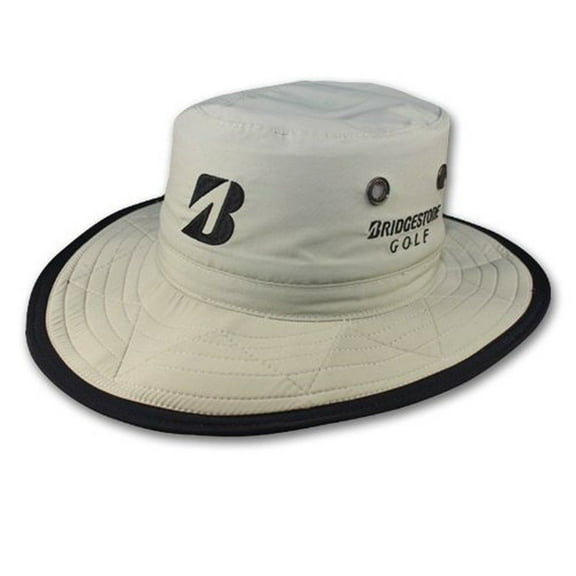 NEW Bridgestone Wide Brim Safari Boonie STONE Fitted L/XL Hat/Cap