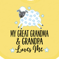 thumbnail image 4 of Inktastic My Great Grandpa and Grandma Love Me Boy Lamb Boys or Girls Baby Bib, 4 of 4