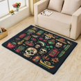 thumbnail image 1 of Cactus Skull Rug, Mexico Skull Area Rug 4x5, Day of The Dead Rugs for Bedroom, Rugs Low Pile Washable Stain Resistant Easy Clean for Dining Room, Living Room Soft Carpet Decor Ch&-4, 1 of 7