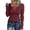 Wine, variant on Fgnfyis T Shirts for Women Fashion Casual V Neck Solid Color Strip T Shirt Top Womens Tops Pink S