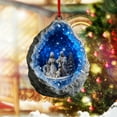 thumbnail image 5 of ‌Nativity Scene Christmas Tree Ornament,Resin Rock with Blue Crystal Cavity,Hand-Painted Holy Family,Religious Holiday Decoration,Shatterproof Unique Christmas Ornament for Home Decor‌, 5 of 6