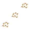 thumbnail image 1 of bedienty 200 Pcs Connecteurs de Bijoux Fer Résistant à l'Usure Perles Multicolores DIY Chaîne Boule Extrémité pour Fournitures de Fabrication de Bijoux Or 3Ensemble, 1 of 6