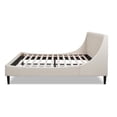 thumbnail image 2 of Aspen Vertical Tufted Headboard Platform Bed Set King Light Beige Linen, 2 of 16