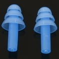 thumbnail image 5 of 2 Pair Swimming Dive Flexible Silicone Ear Plugs Earplug Blue, 5 of 5