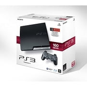 Restored Sony PlayStation PS3 Slim 160GB Console, Black