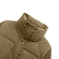 thumbnail image 5 of Uootdi Womens Puffer Vest Cropped Stand Collar Full Zip Up Quilted Bubble Jackets Lightweight Padded Warm Coat Outerwear Gift, 5 of 6