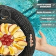 thumbnail image 4 of Big OvalFloating Tray for Pool，Floating Pool Tray, Floating Tray - Floating Pool Table, Ideal for Food & Drinks - Floating Table for Pool - Essential Floating Food Tray for Pool Activities(Oval Small), 4 of 6