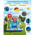 thumbnail image 4 of Adnoom Inflatable Water Slide w/550W Blower,Obstacle Bouncy House for Kids 3~10, Wet&Dry Backyard Bounce House w/Jumping Area,Pool,Slide,Climbing Wall,Water Gun, Basketball Hoop, 4 of 7