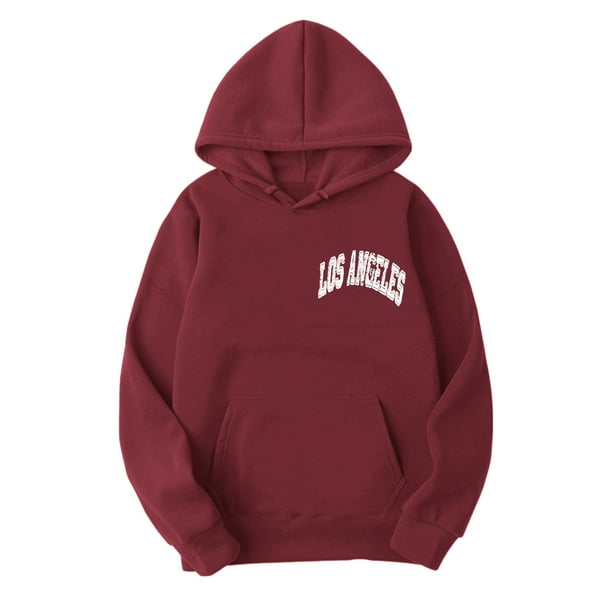EHQJNJ Thick Hoodie Mens Autumn and Winter Back Letter Printing