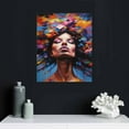 thumbnail image 4 of GOSMITH  African American Woman Wall Art Black Art Poster Graffiti Canvas Painting Picture for Living Room, 4 of 4