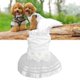 thumbnail image 2 of Vestido para perros de malla transparente de dos patas, moderno y con diseño de patchwork, sin mangas, 2 of 5