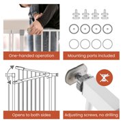 Open Box hauck Open N Stop Pressure Fit Safety Gate for Openings 29-31, White