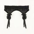 thumbnail image 5 of Conjunto de medias y ligas ultrafinas con encaje y tentación de mariposa con perspectiva sexy para mujer sin pantalones tipo camiseta, 5 of 5
