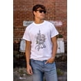 thumbnail image 5 of Paris France Eiffel Tower Roses Men's Graphic T Shirt Tees Brisco Brands S, 5 of 6