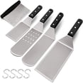 thumbnail image 1 of Griddle Spatula Set HaSteeL Stainless Steel 5 Pcs w/ Scraper, 1 of 7
