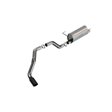 BORLA 140851BC Cat-Back Performance Exhaust System for 2019 Ram 2500 V8 & Ram 3500 6.4L V8 T-304 Stainlesss Steel S-Type Sound Single Right Rear Exit Single 5" Black Chrome Tip