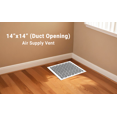thumbnail image 3 of Achtek Air Supply Vent 14"x 14" Duct Opening (Overall 15-1/2"x 15-3/4") Solid Cast Aluminum Register Cover | Powder Coated, 3 of 12