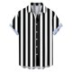 thumbnail image 4 of Ceisia Men's Vertical Stripe Short Sleeve Button Down Casual Shirt for Beach Vacation Black XL Gifts, 4 of 7
