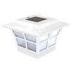 CLASSY CAPS 4x4 WHITE PVC PRESTIGE SOLAR POST CAP SET OF 2