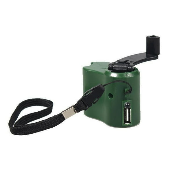 Cateissary Cargador de batería portátil de manivela, reserva, práctico juguete USB, reduce la presión, fuente de alimentación en espera para Cargadores de dispositivos electrónicos específicos