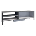 thumbnail image 3 of Mueble para Tv 65' − Praga Mueble Para Tv de 55 Pulgadas Organizador Multiusos Credenza Librero Estante Organizador de 3 Espacios Gris oscuro y claro Playcon, 3 of 9
