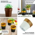 thumbnail image 4 of Efavormart 3 Packs | 3" Rustic Brown Succulent Pots, Indoor Outdoor Small Planters Décor, 4 of 11