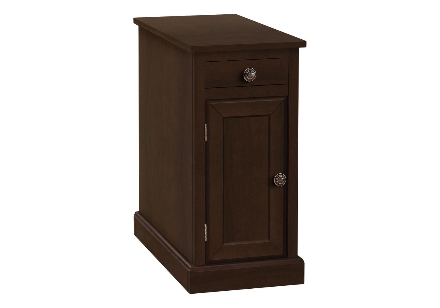 Monarch Specialties Accent Table, End, Side Table, Nightstand, Narrow, Bedroom, Lamp, Storage Drawer, Brown Veneer, Traditional