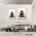 thumbnail image 4 of Elephant Stock Stone Stack On Zen Garden Wall Art - Vertical Multi Panel Canvas - Spa Wall Decor - Wellness Multi Panel - Beige And Gray Decor - 42" x 65", 4 of 8