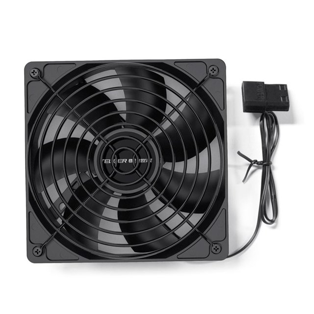 Ventilador 1 caja de computadora TEUCR (velocidad fija con 1 puerto D grande y 4 pines grandes) FLhrweasw Nuevo