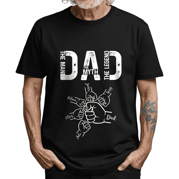 Personalized Dad Grandpa Husband Shirt Custom Tshirt Gift for Father’s Day