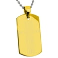 thumbnail image 3 of Tioneer Stainless Steel John 3:16 Bible Verse Engraved Dog Tag CZ Pendant, 3 of 4