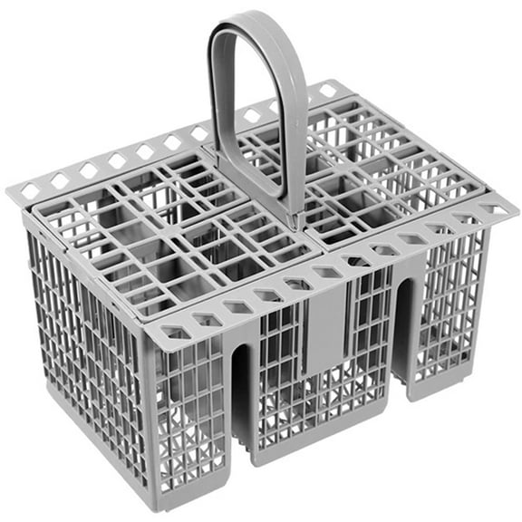 Ogetok  Plastic Dishwasher Basket for Utensils - Stackable Compartments Organizer, Leak-Proof Design for Efficient Cleaning,Kitchen Tool