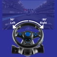 thumbnail image 4 of Controlador de vibración del volante de carreras ordenador USB volante del coche negro, 4 of 5