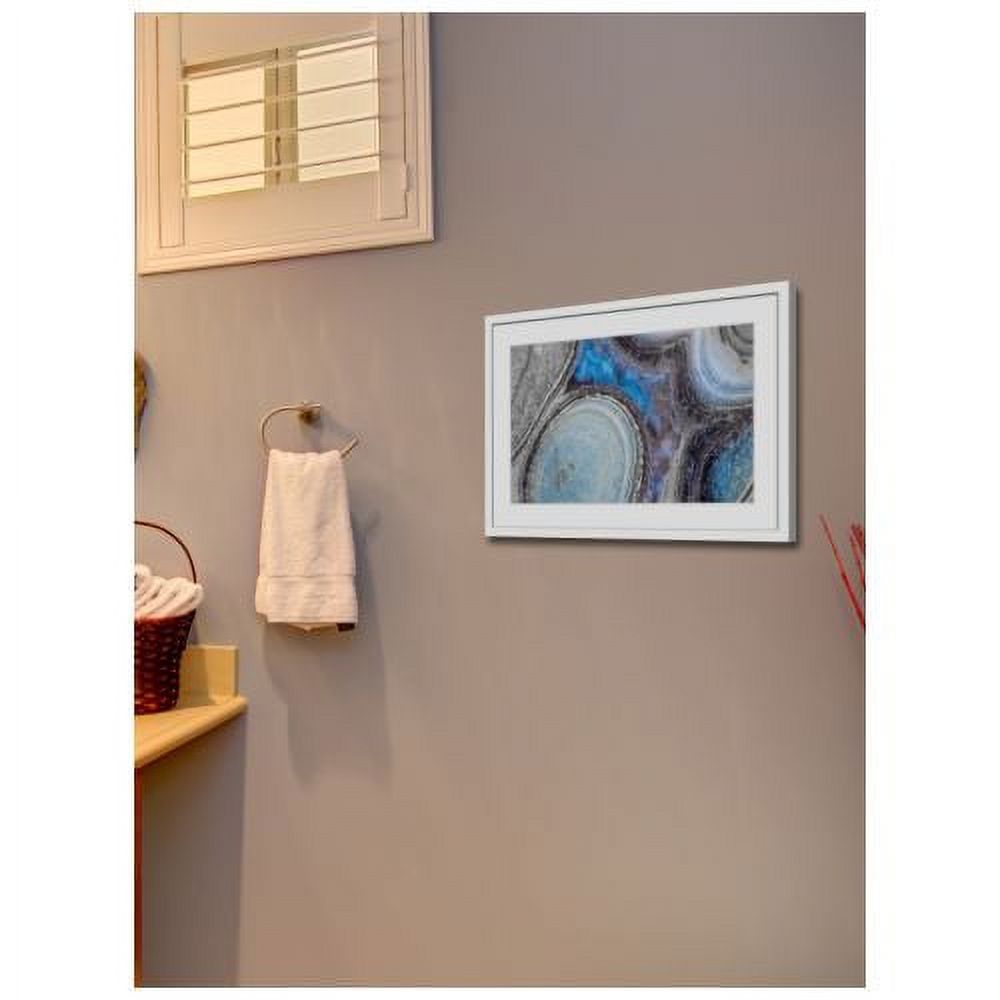 "Blue Flame" Framed Painting Print