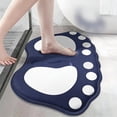 thumbnail image 1 of Non-Slip Absorbent Flannel Bath Mat for Bathroom Safety, Thickened Plush Feel, Machine Washable, Large Size, 1 of 8
