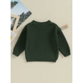 thumbnail image 4 of Lamuusaa Toddler Baby Autumn Sweater, Solid Color Knit Long Sleeve Round Neck Knitwear Pullover Winter Sweatshirt, 4 of 9