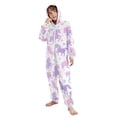 thumbnail image 5 of Soft Big Kids Onesie Pajamas Cozy Loose-Fit Jumpsuits for kids with Pockets for Christmas Lounge & Play Unicorn Silhouette Pattern, 5 of 8