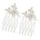 thumbnail image 1 of 2 Unids Rhinestone Elegante de Nupcial Del cabellero Del de Del cabellero de La Joyería Del Partido Del Headwear Plata Macarena peine del rhinestone de las mujeres, 1 of 8