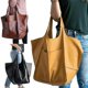 thumbnail image 3 of Women's Large PU Leather Satchel Handbag Work Tote Shoulder Bags Purse Soft Crossbody Oversized Bag, 3 of 5