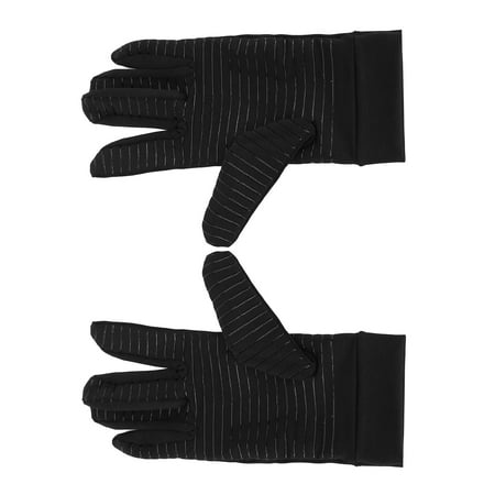 

Arthritis Gloves Breathable Odorless Reduce Pressure Copper Compression Gloves Full Finger Copper Fiber For Gaming For Cooking For Computer Typing S