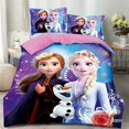 thumbnail image 1 of Disney Rapunzel Cinderella Princess Kids Girls Bedding Set Duvet Cover Bed Sheet Pillow Cases Twin Single Size Drop ShippingTwin(4pcs) Gao Jinjia LED, 1 of 2