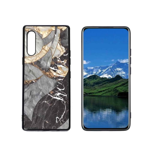Compatible with LG Velvet 4G Phone Case, Marble-Custom32 Case Men Women, Flexible Silicone Shockproof Case for LG Velvet 4G
