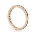 thumbnail image 3 of 1/2ct Black Diamond Channel Set Brushed Finish Eternity Ring 14K Rose Gold, 3 of 3
