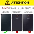 thumbnail image 2 of Samsung Galaxy Tab A 10.1 2019 Case, Dteck Multi-Angle Viewing Protective PU Leather Folio Cover for Samsung Galaxy Tab A 10.1 Inch SM-T510/SM-T515 2019 Release Tablet, Red, 2 of 3