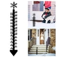 thumbnail image 2 of Medidor de nieve para exteriores, de metal, con forma de copo de nieve y hierro, preciso, resistente al viento, ideal para decoración de jardín y patio., 2 of 8