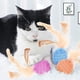 thumbnail image 4 of pelotas de plumas para gatos, juguetes interactivos con cascabel para gatos de interior., 4 of 5